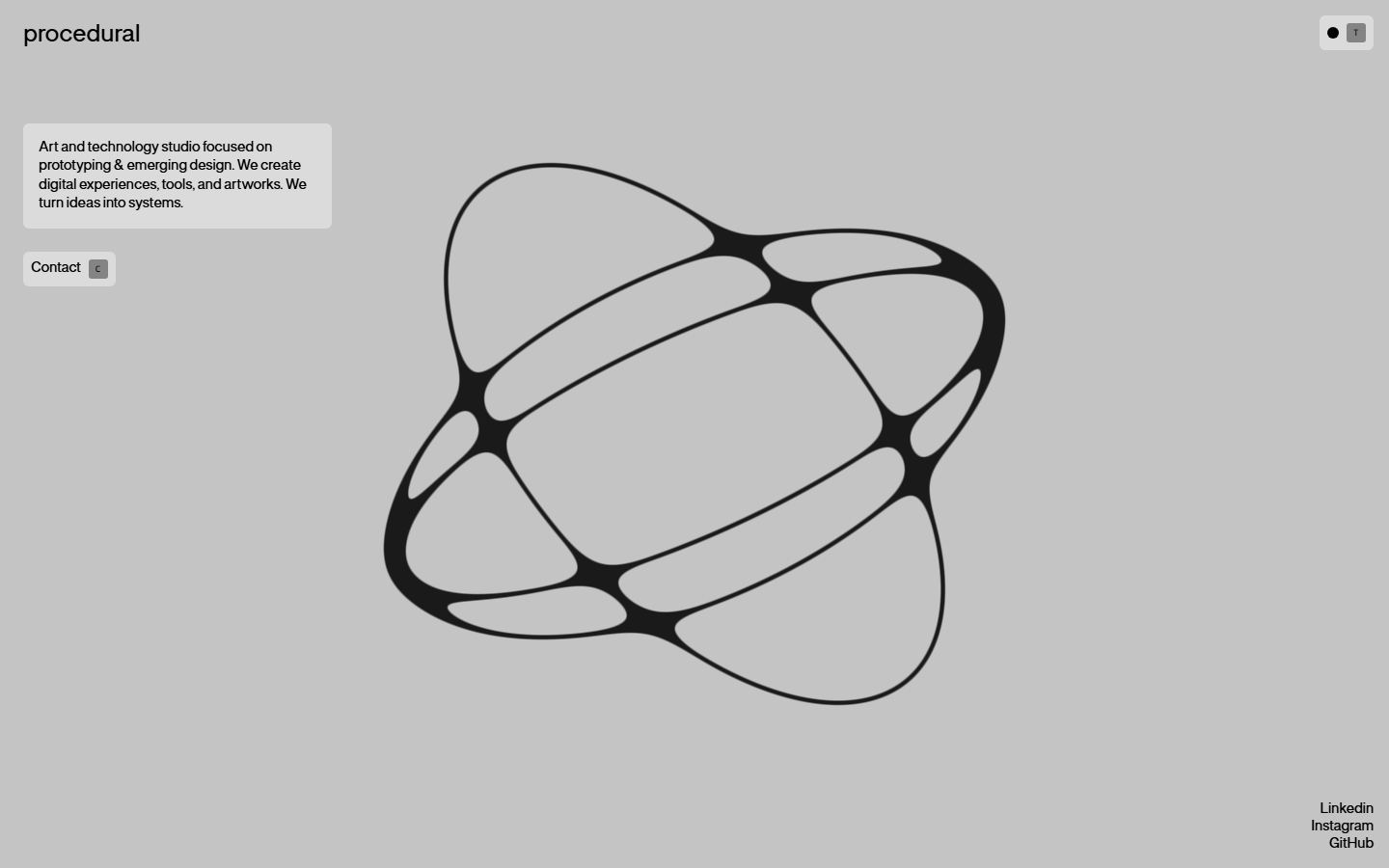 Procedural Computer studio homepage