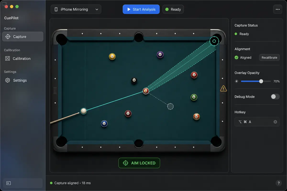 CuePilot interface concept